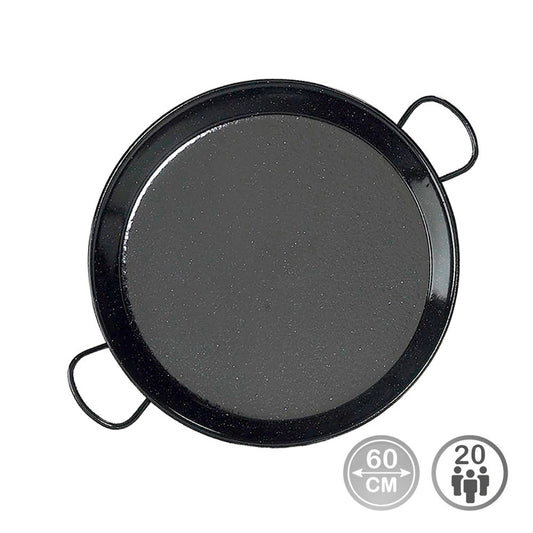 Steel paella pan