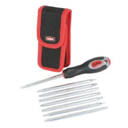 Screwdriver with interchangeable bits