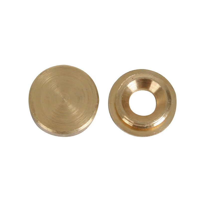 Decorative fitting, plain, 16mm, nickel-plated, 4 units, ehl