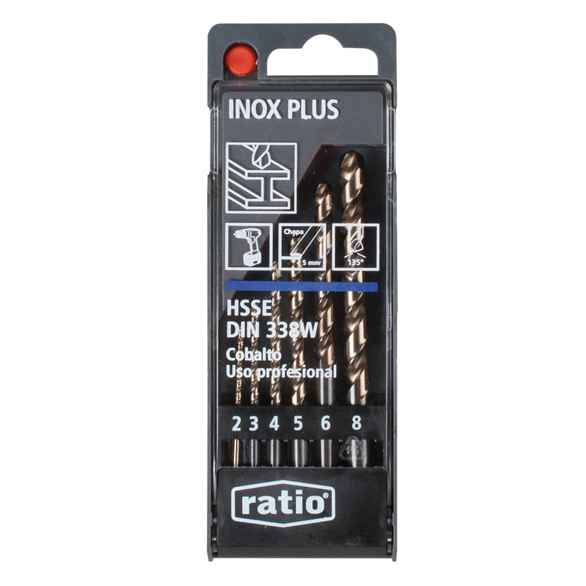 Stainless steel drill bits.