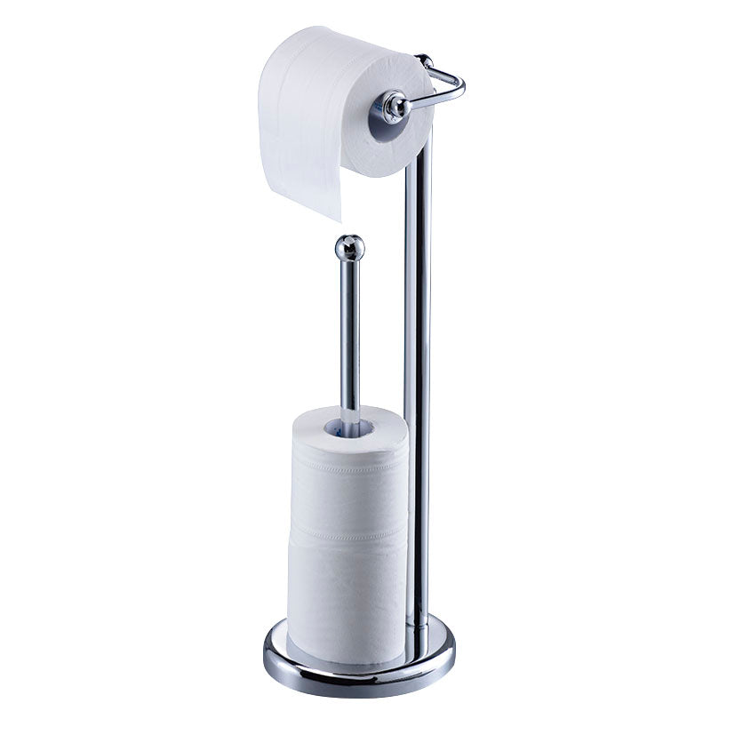 Chrome toilet paper holder