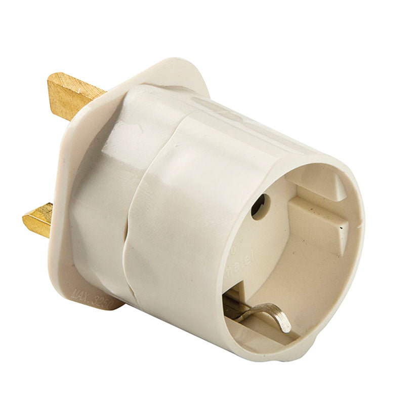 Adaptador ingles-europeo10a-250v