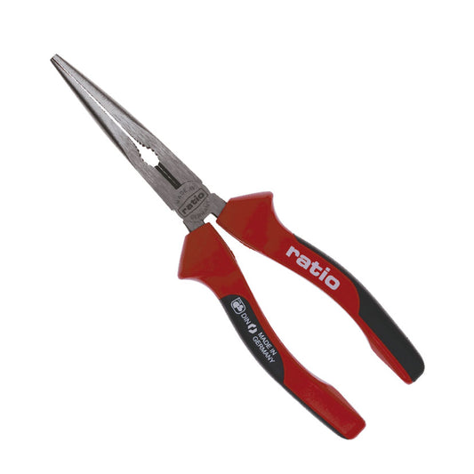 Bent nose pliers b.semi-red.straight