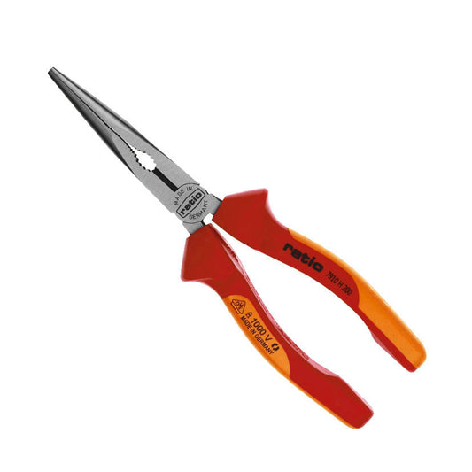 Pliers b.semi-round.200mm.vde