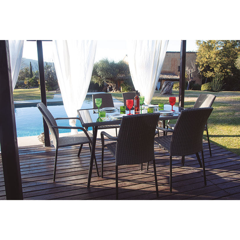 Rattan coffee table