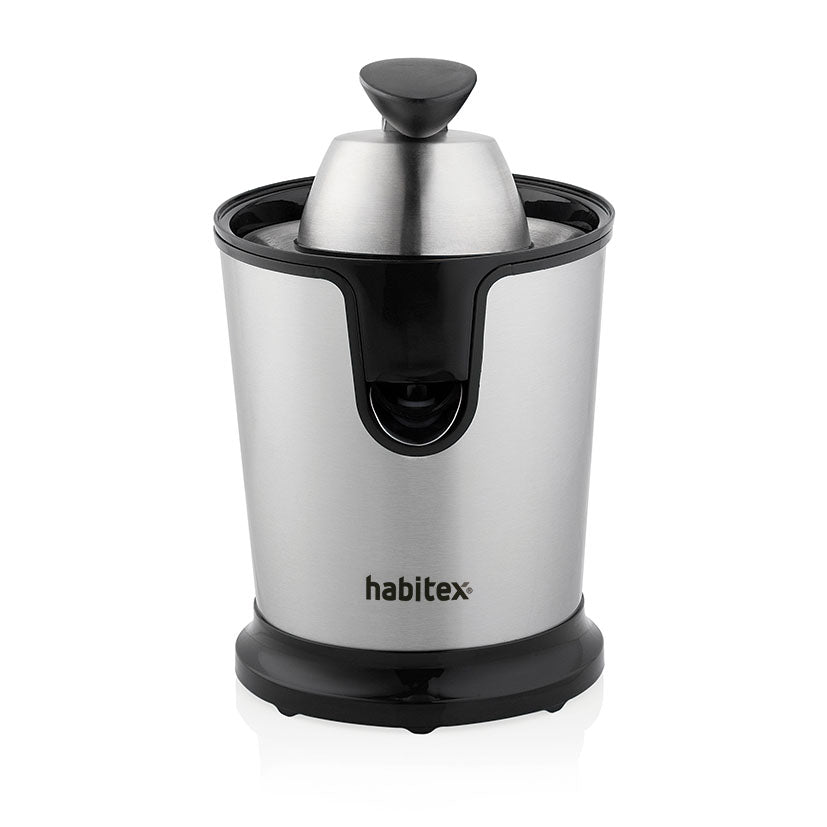 Stainless steel juicer.