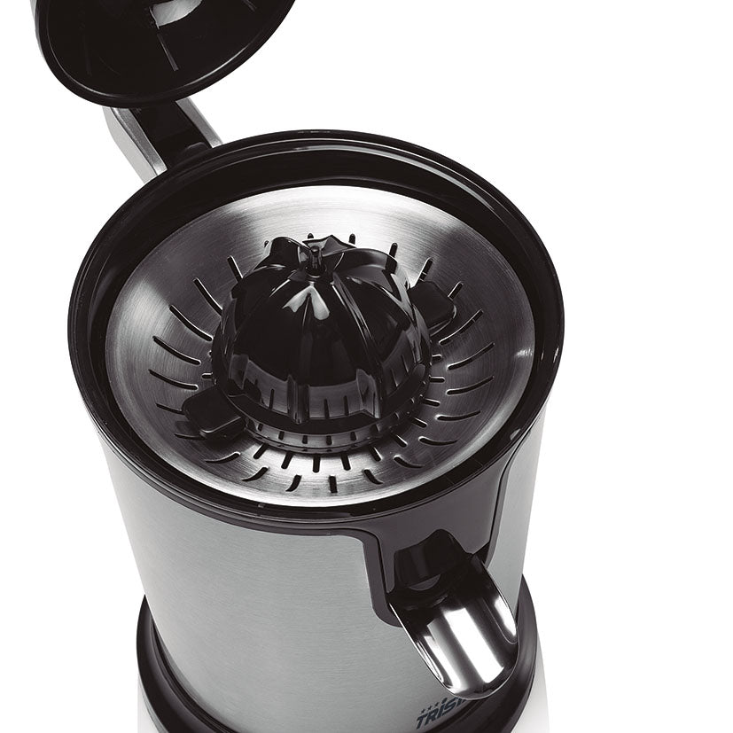 Stainless steel juicer.