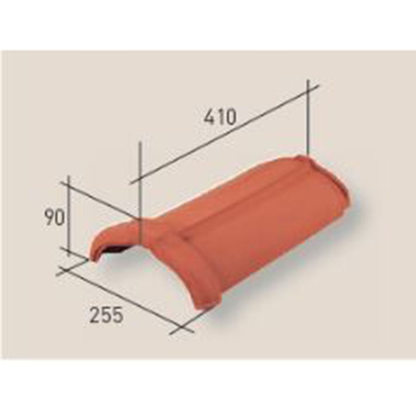 Red ridge tile