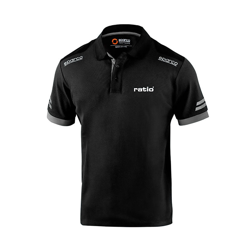 Gray/black polo shirt