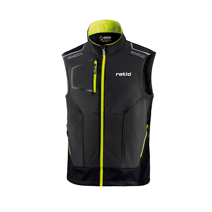 Chaleco gris/amarillo