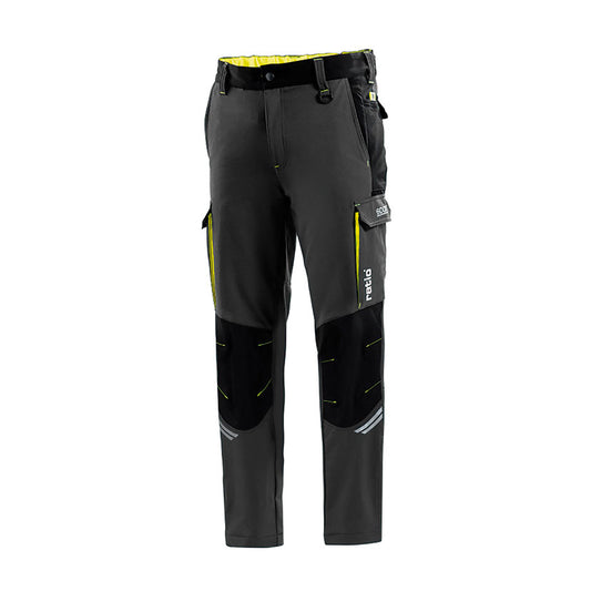 Grey/yellow trousers