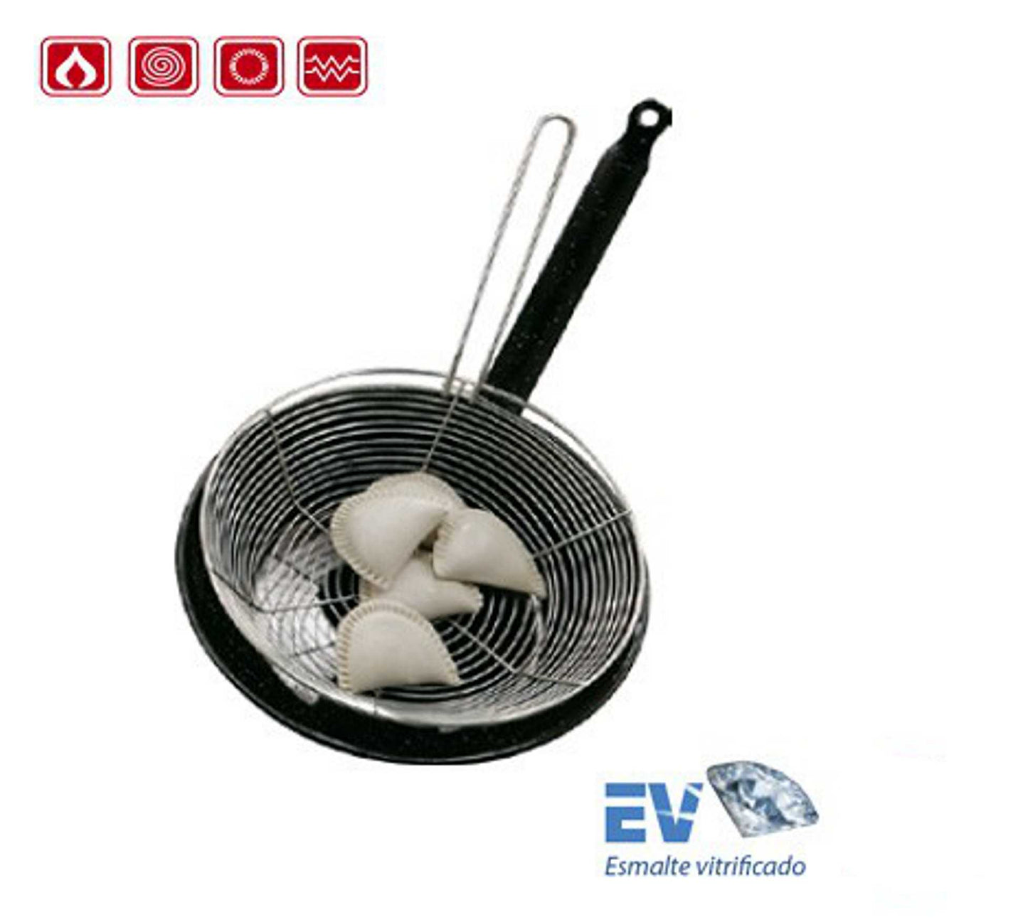 Frying pan w/basket