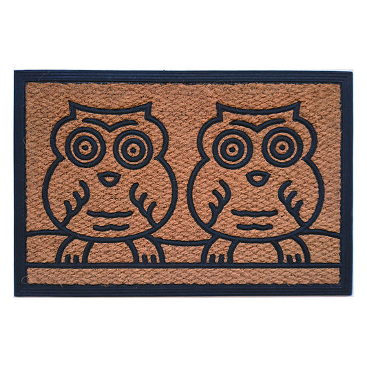 Rubber and coconut fiber mat