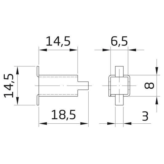 Reductor cuadradillo