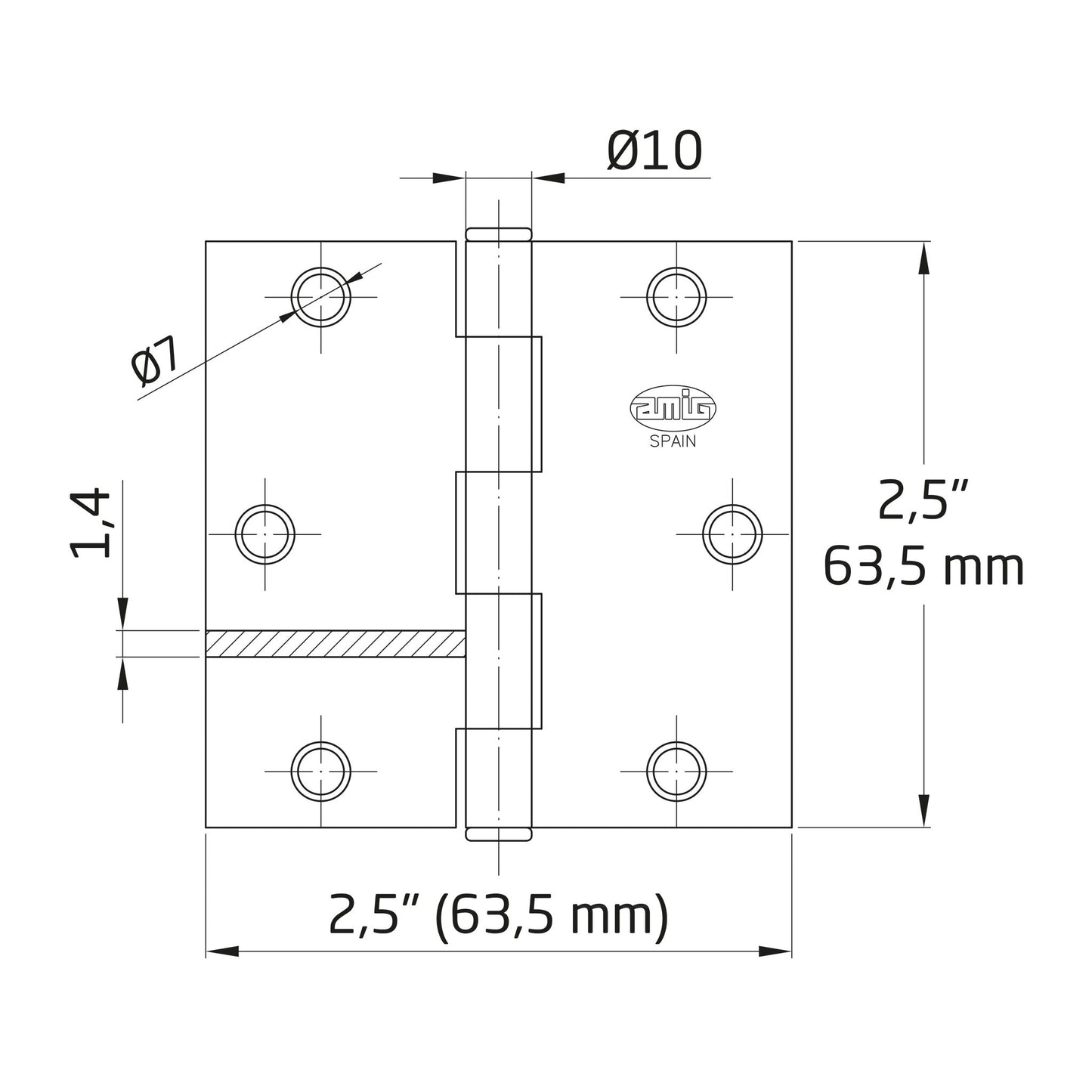 Hinge M1010