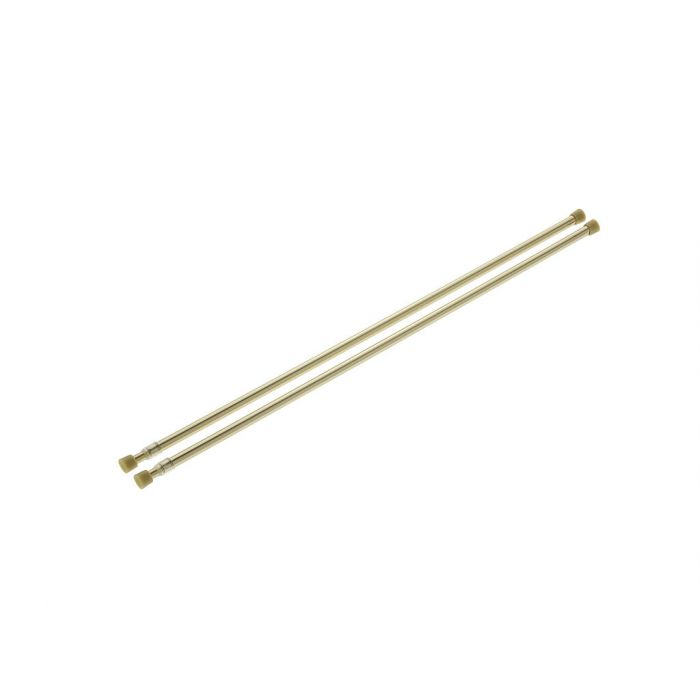 White net curtain rod