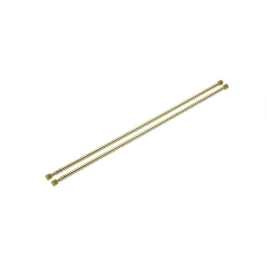 White net curtain rod