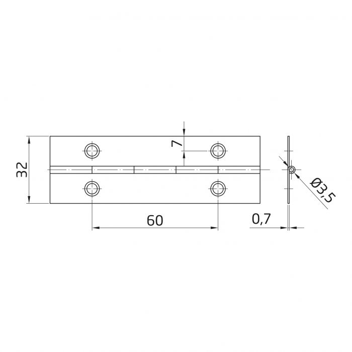 PIANO HINGE