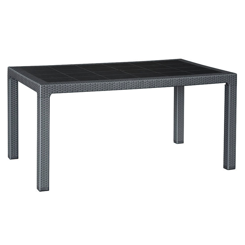 Rattan-look table
