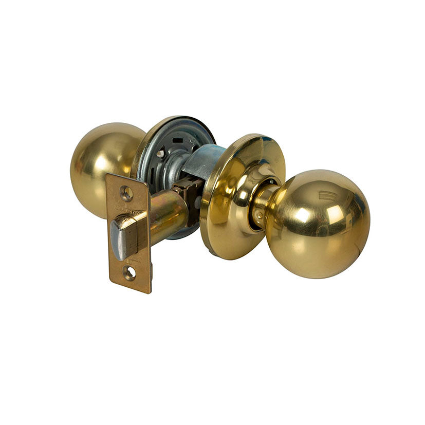 Door knobs.