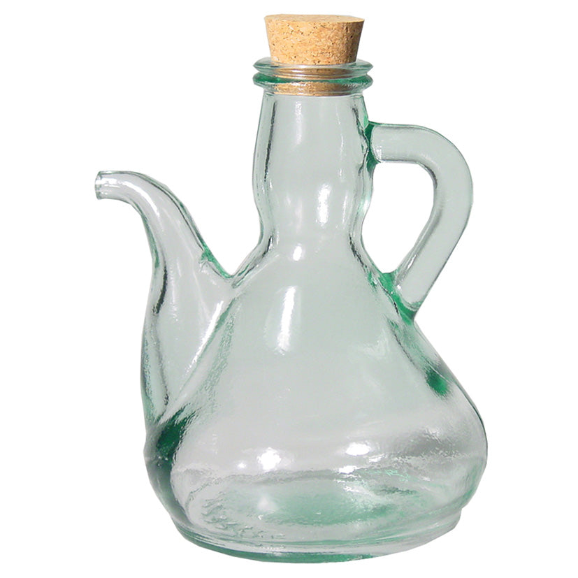 Glass oil cruet