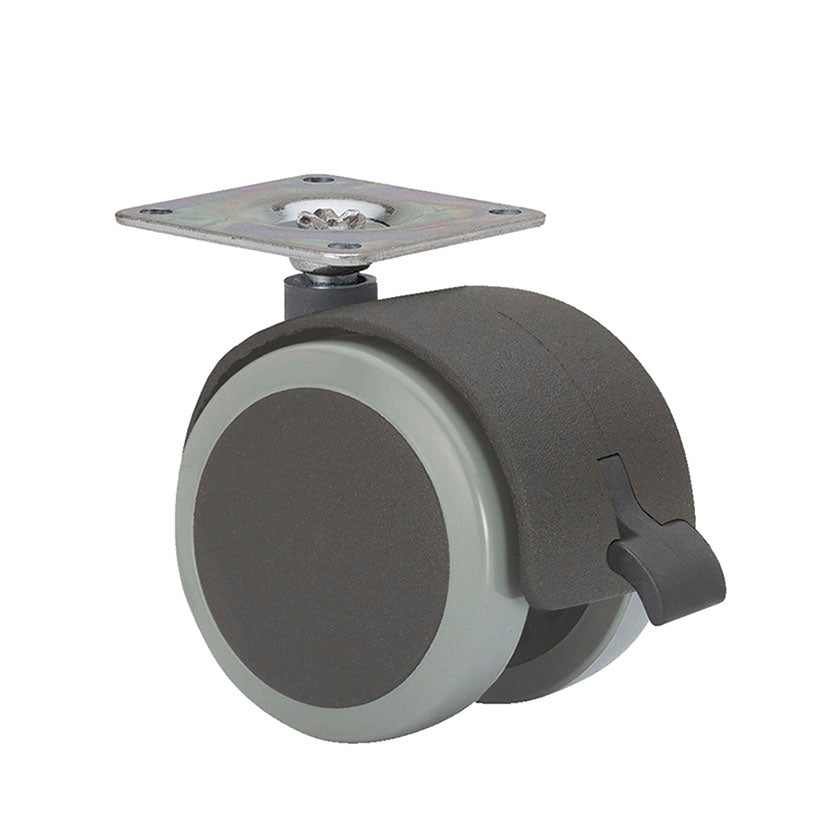 Polyurethane wheel.