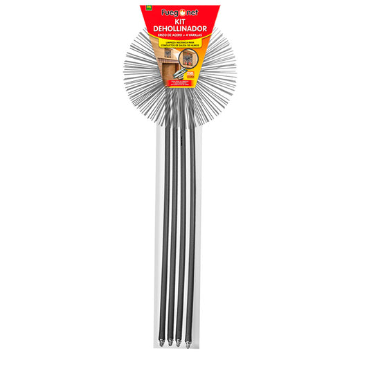 Steel chimney sweep kit
