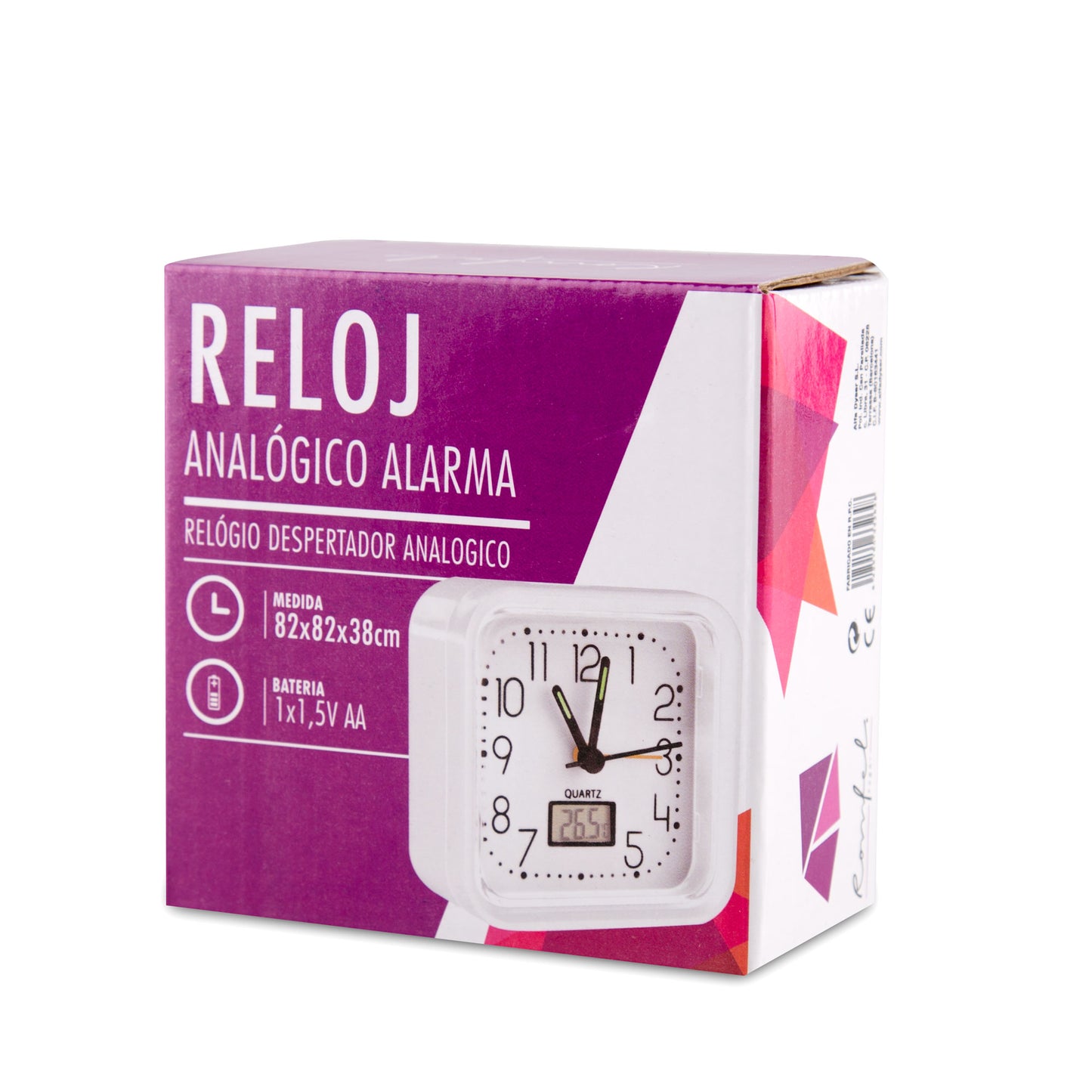 Analog alarm clock
