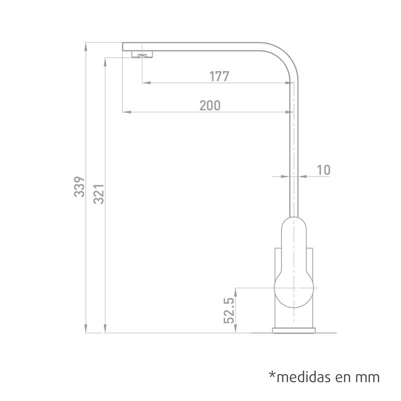 Single-lever sink faucet