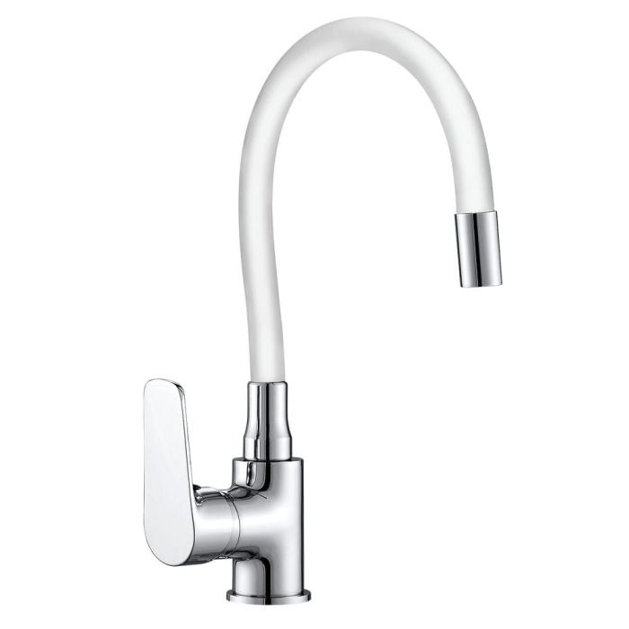 Single-control sink faucet