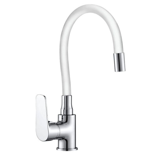 Single-control sink faucet