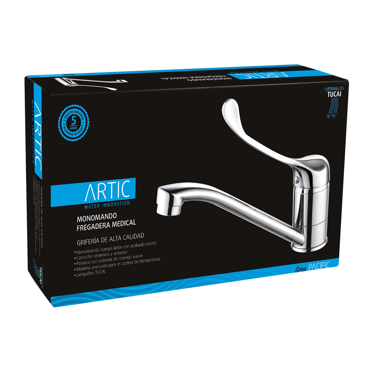 Single-lever sink faucet