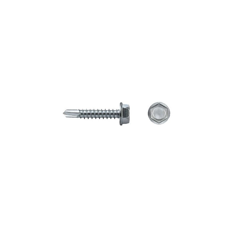 Self-drilling screw with hex head, DIN 7504K