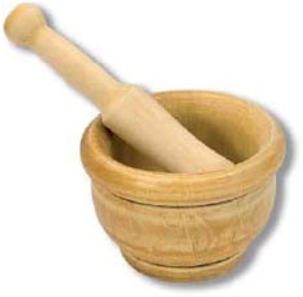 Wooden mortar