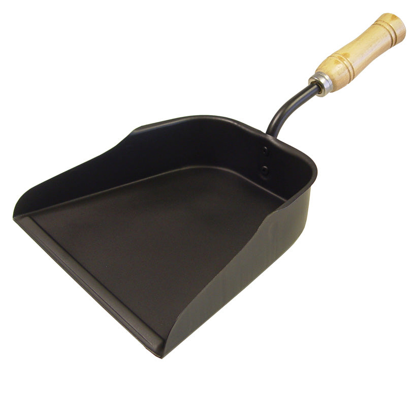 Metal dustpan.