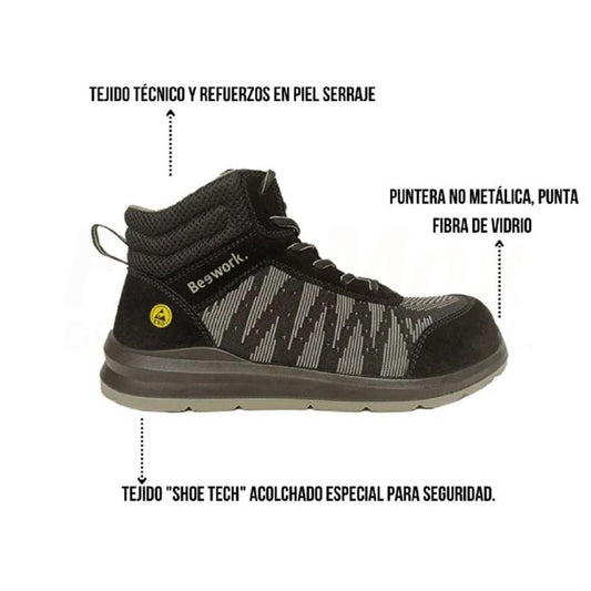 Toe cap boot + insole