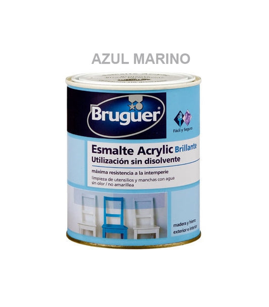 B.acrylic brillante.azul