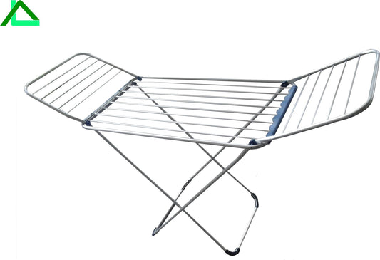 Winged clothes drying rack