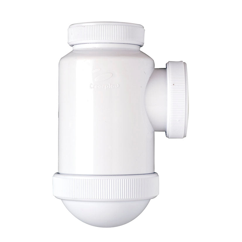 Horizontal bottle trap with tubes
