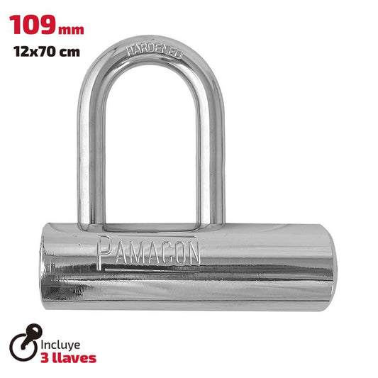 Steel padlock
