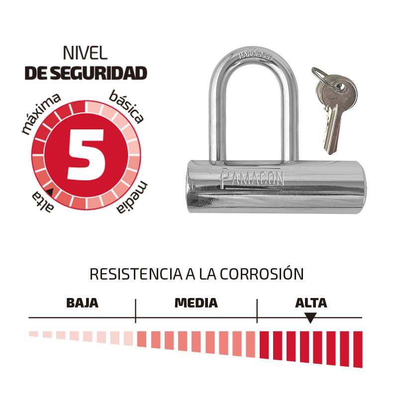 Steel padlock