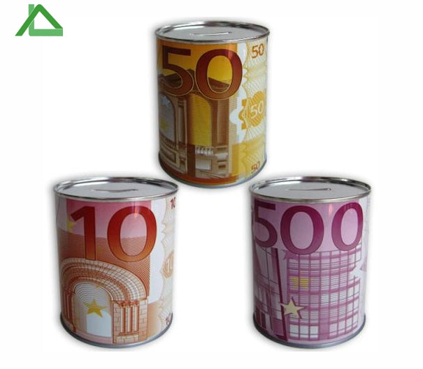 Tin piggy bank