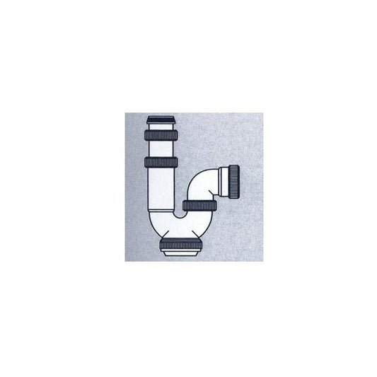 Curved siphon