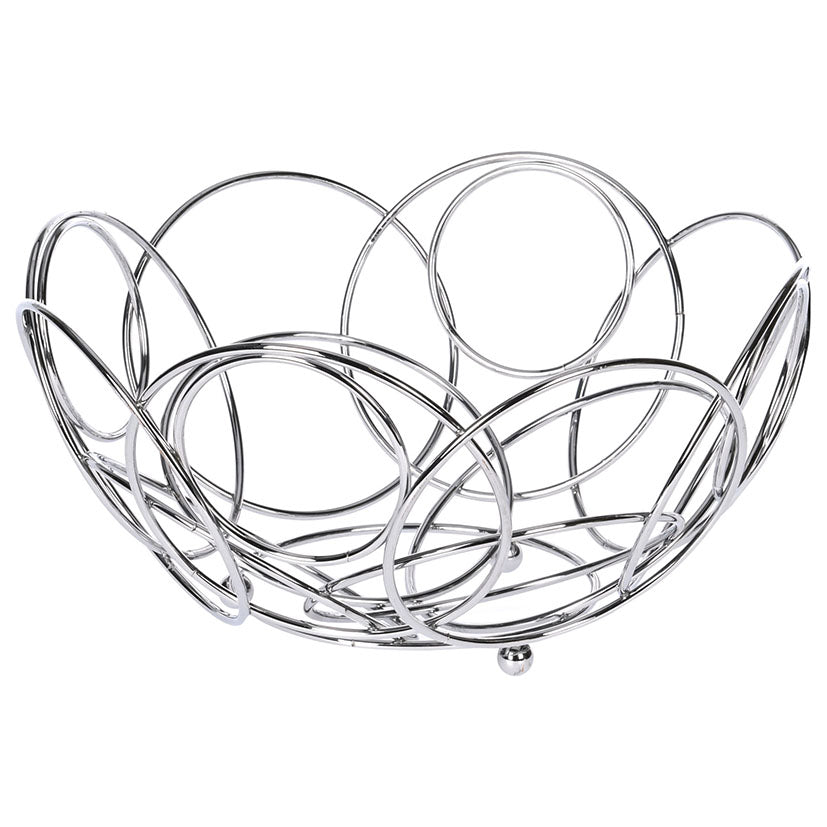 Chrome fruit bowl